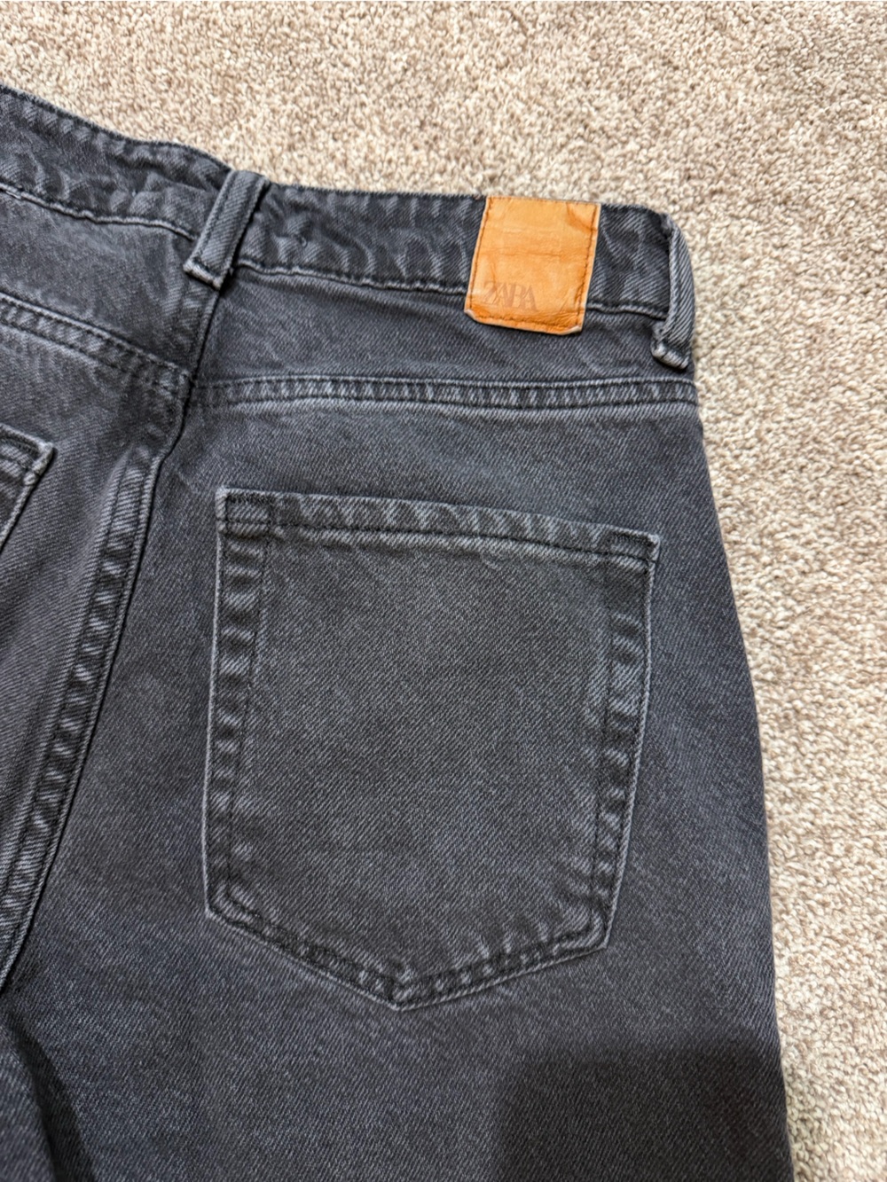 Zara Black High Waist Straight-Leg Women’s Ankle Denim Jeans Size 25 (0) - Picture 5 of 10